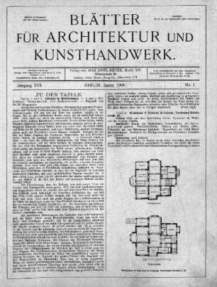 No. 1, Januar 1904