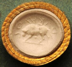 Ein Stier, zum Kampf geschickt (Daktyliothek, Supplement)