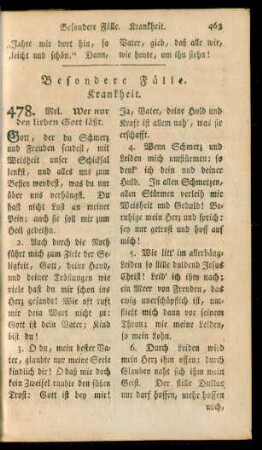 [10.] Besondere Fälle Nr. 478 - 493