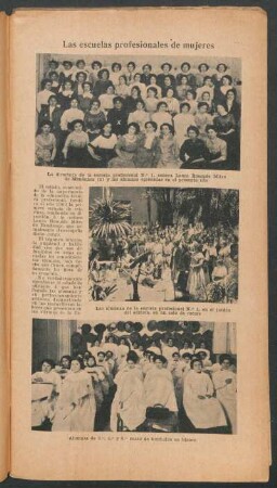 Las escuelas profesionales de mujeres