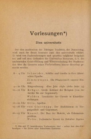 14-45, Vorlesungen