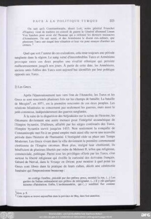 2) Les Grecs.