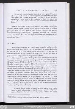 2) Les Grecs.