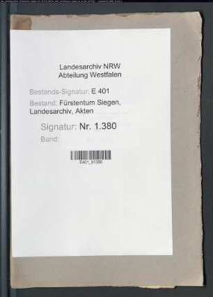 Angelegenheiten der Handwerkerzunft zu Freudenberg