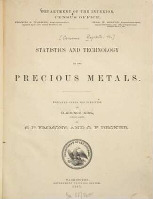 Census Reports : Department of the Interior. Census Office. Tenth Census. 1880, 13