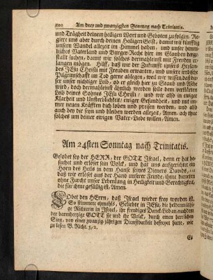 1100-1116, Am 24sten Sonntag nach Trinitatis