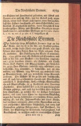 Die Reichsstadt Bremen