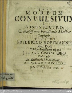 Morbum convulsivum a viso spectro