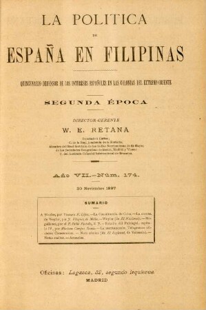 Núm. 174. 30 Noviembre 1897