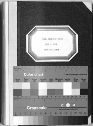Evangelische Gemeinde Beeck: Konfirmationen 1810 - 1886