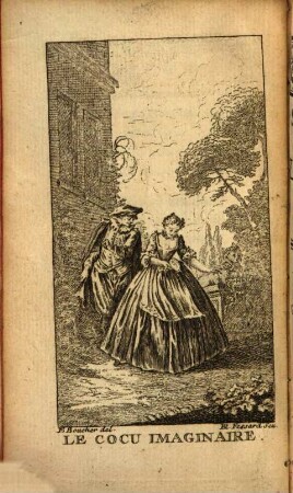 Oeuvres de Molière, 2. Sganarelle, ou le cocu imaginaire. Dom Garcie de Navarre, ou le prince jaloux. L'École des Maris. Les Fascheux. L'école des Femmes. - 1753 - 320 S. : 5 Ill.
