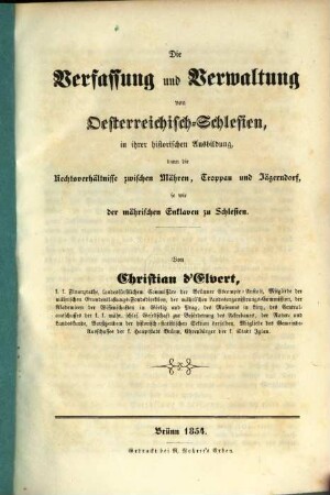 Beiträge zur Geschichte v. Statistik Mährens u. Oesterreichisch- Schlesiens. 2