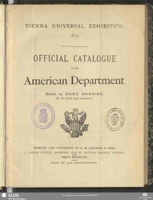 Official catalogue of the American department