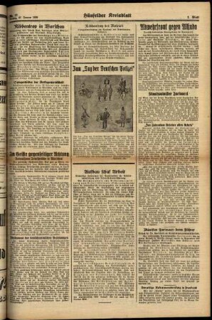 Zweite Ausgabe vom Freitag, den 27. Januar 1939.