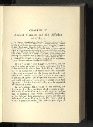 Chapter IX Ancient Mariners and the Diffusion of Culture