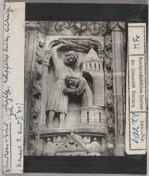 Chartres, Kathedrale: Südquerhaus, Vorhalle, Eckpfeiler links, Johannes der Täufer