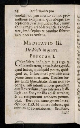 68-73, Meditatio III