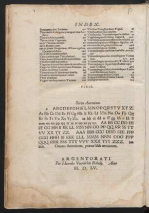 Series chartarum.