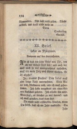 XX. Brief. Lukas an Philippinen