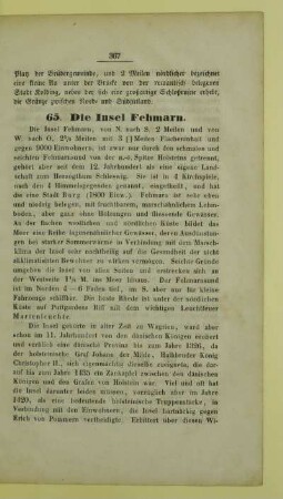 65. Die Insel Fehmarn