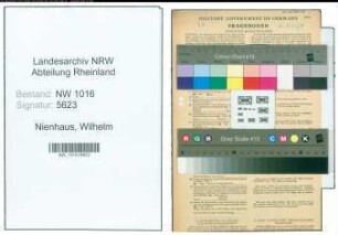 Entnazifizierung Wilhelm Nienhaus , geb. 03.12.1897 (Landwirt)