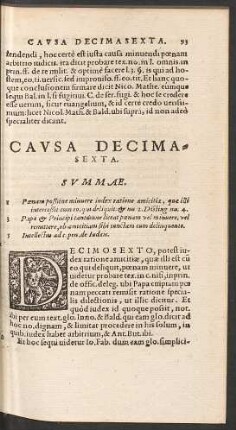 Causa Decimasexta.