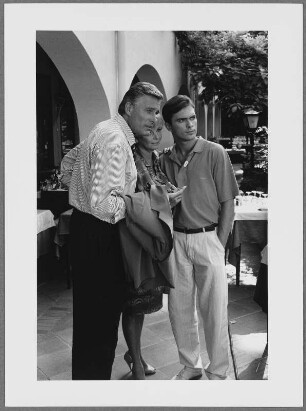Klaus Wildbolz, Grit Boettcher und Patrick Winczewski, Fernsehproduktion "Hotel Paradies", Mallorca