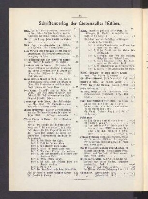 Schriftenverlag der Liebenzeller Mission