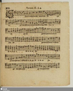 XXI. Singet dem Herrn ein neues Lied