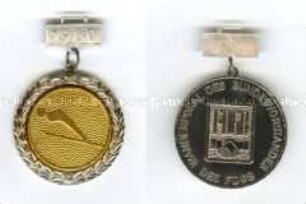 Medaille des Wanderpokals Skispringen des Freien Deutschen Gewerkschaftsbundes (FDGB)