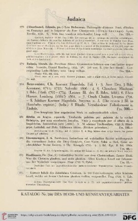 Judaica (No. 278 - 296)