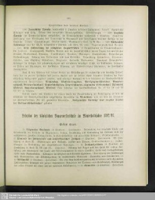 Lehrplan der Königlichen Baugewerkenschule