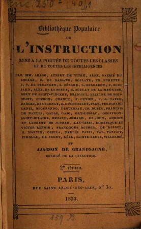 Traité de géographie générale. 1. (1833). - 112 S.