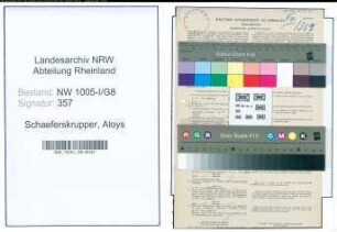 Entnazifizierung Aloys Schaeferskrupper , geb. 12.03.1919 (Postfacharbeiter)