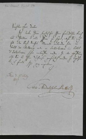 Brief an Hermann Härtel : 07.07.1847