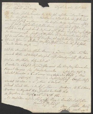 Brief an B. Schott's Söhne : 08.09.1812