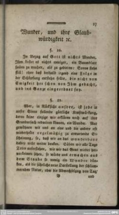 Wunder, und ihre Glaubwürdigkeit [et]c.