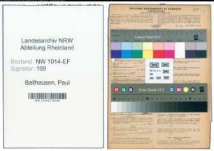 Entnazifizierung Paul Ballhausen , geb. 01.01.1889 (Kaufmann)