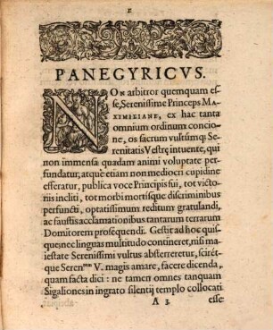 Panegyricus Serenissimo Maximiliano Boiorvm Dvci E Bello, quo Jmperivm pacauit, Avstriam superiorem Cæsari vindicauit, inferiorem hoste liberauit, Bohemos acie vicit, & Pragam regni caput occupauit