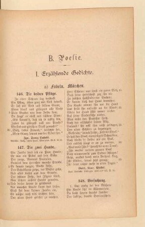 I. Erzählende Gedichte