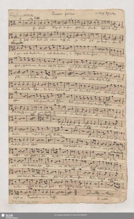 [Solo and coro:] Tenore primo