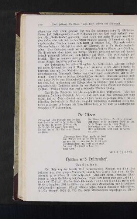 Hütten und Hüttenhof.