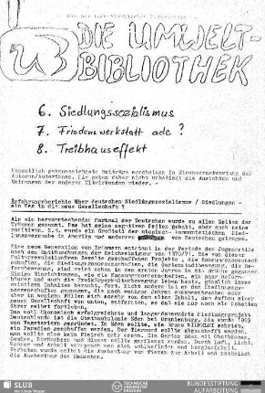 1986,Juli(6-8): Umweltblaetter : Infoblatt des Friedens- und Umweltkreises Zionsgemeinde