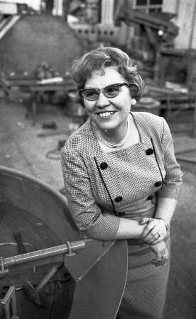 Marianne Hammers-Jehn, Inhaberin der Gießerei-Maschinenfabrik Hammers.