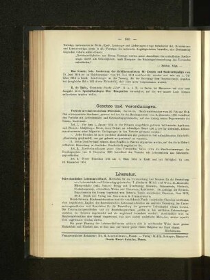 Gesetze und Verordnungen.
