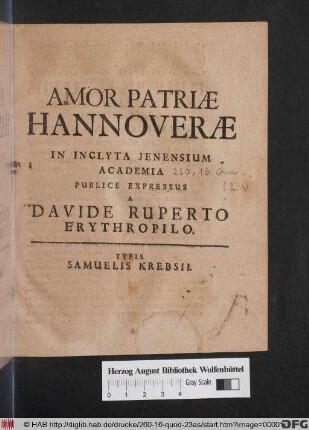 Amor Patriae Hannoverae