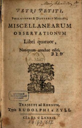 Miscellanearum observationum libri quatuor