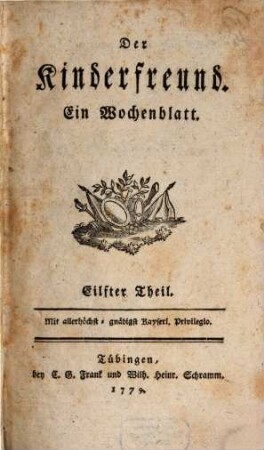 Der Kinderfreund : ein Wochenblatt. 11. 1779