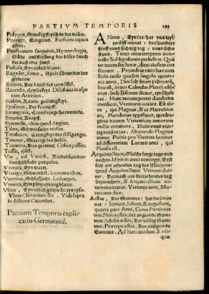 Partium Temporis explicatio Germanice.
