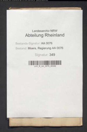Armenrechnungen der reformierten Gemine zu Friemersheim